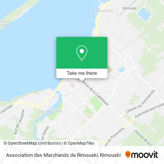 Association des Marchands de Rimouski map
