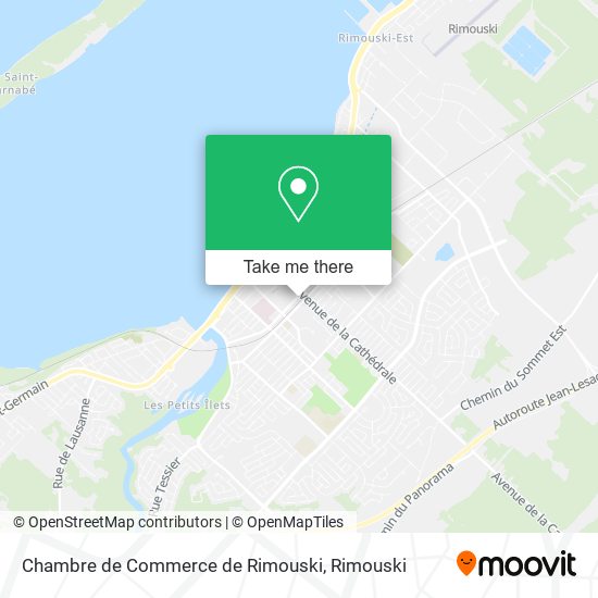 Chambre de Commerce de Rimouski map