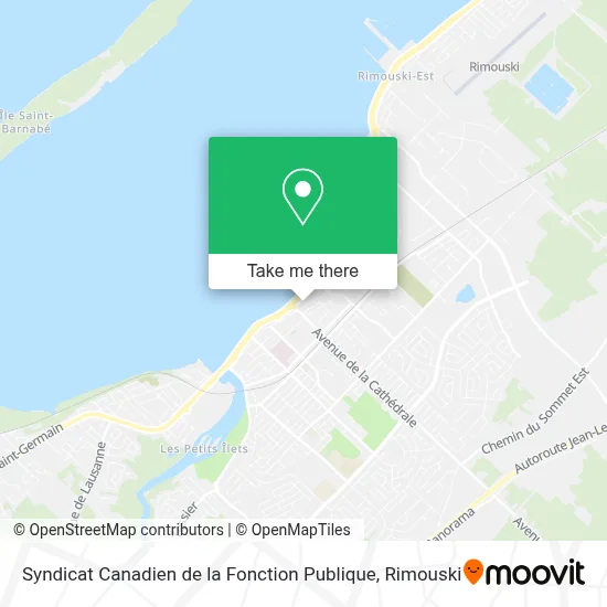 Syndicat Canadien de la Fonction Publique map