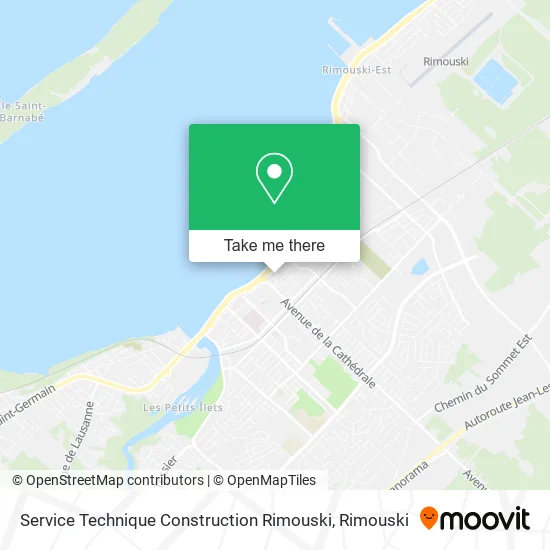 Service Technique Construction Rimouski map