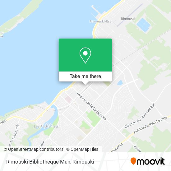 Rimouski Bibliotheque Mun map