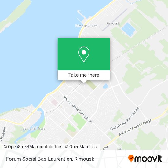 Forum Social Bas-Laurentien map