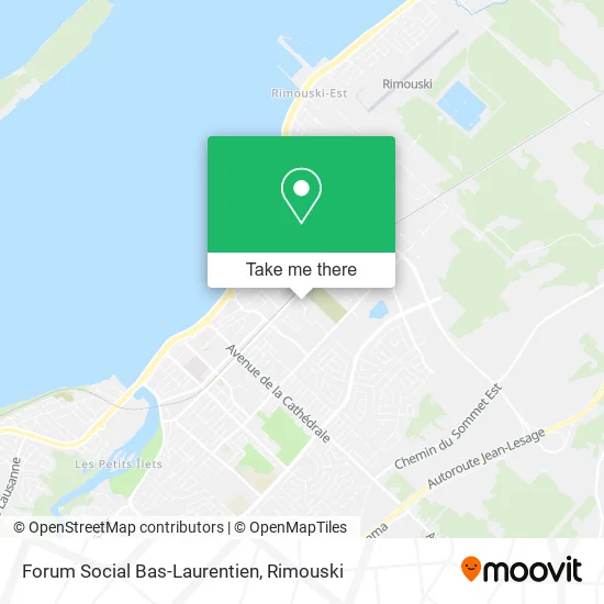 Forum Social Bas-Laurentien map