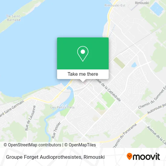 Groupe Forget Audioprothesistes map