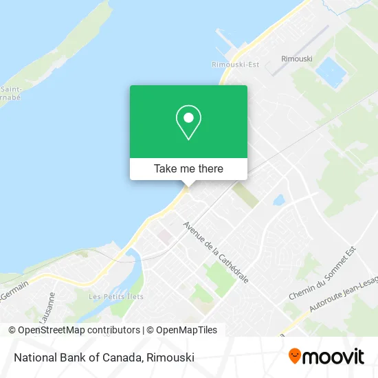National Bank of Canada map