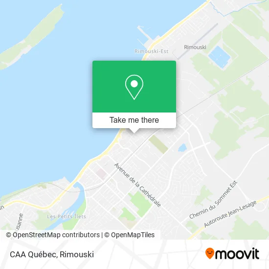 CAA Québec map
