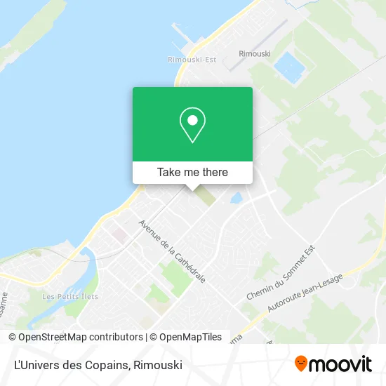 L'Univers des Copains map