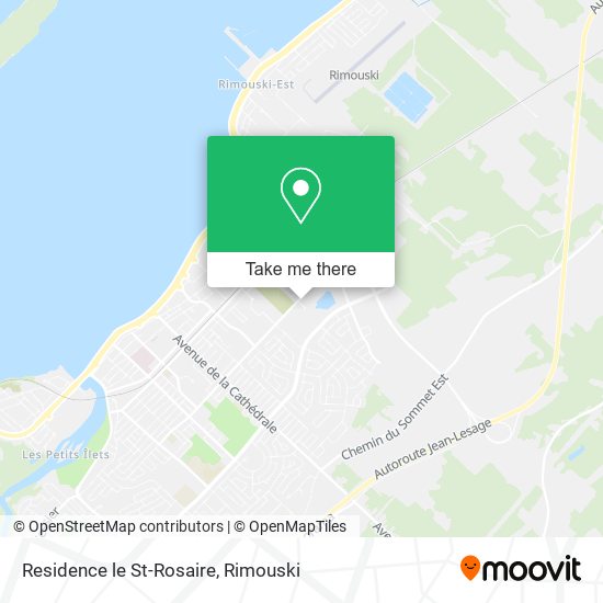 Residence le St-Rosaire map