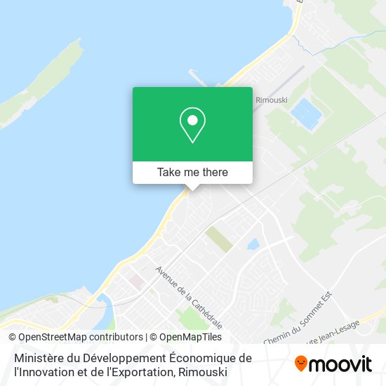 Ministère du Développement Économique de l'Innovation et de l'Exportation map