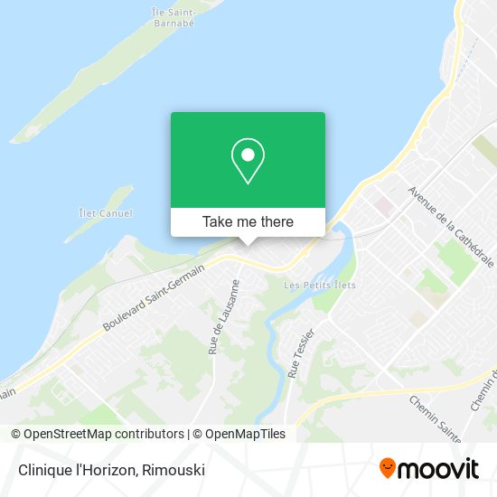 Clinique l'Horizon map