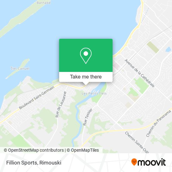 Fillion Sports map