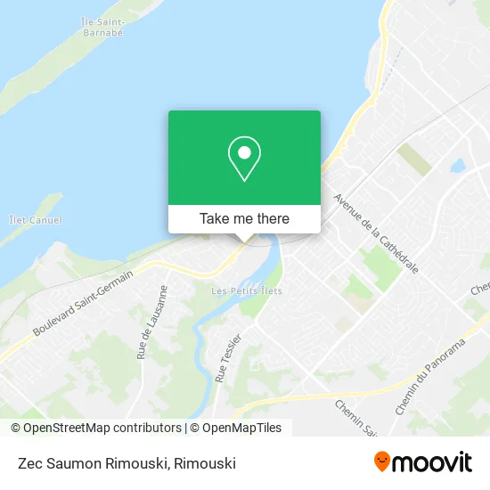 Zec Saumon Rimouski map