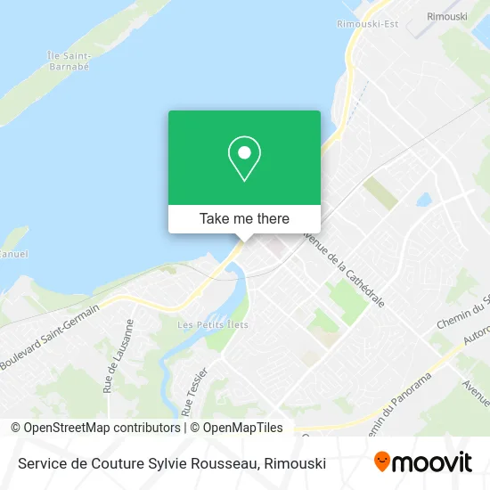 Service de Couture Sylvie Rousseau map