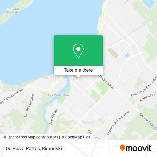 De Pas à Pattes map