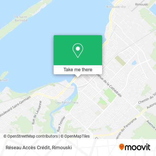 Réseau Accès Crédit map