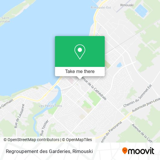 Regroupement des Garderies map