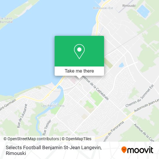 Sélects Football Benjamin St-Jean Langevin plan