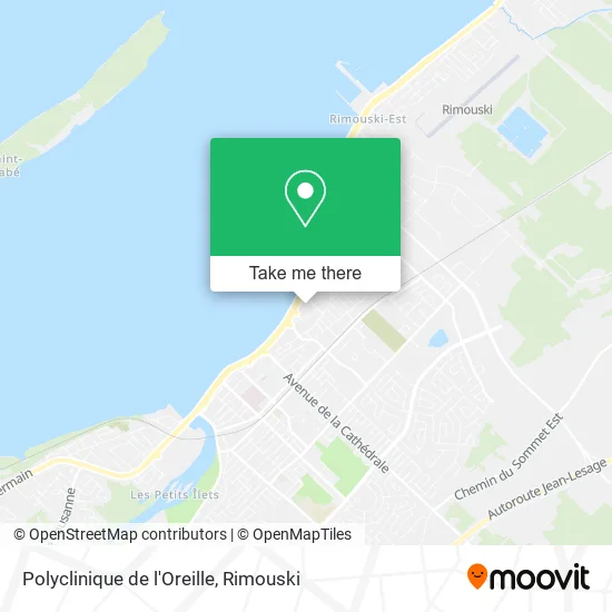 Polyclinique de l'Oreille map