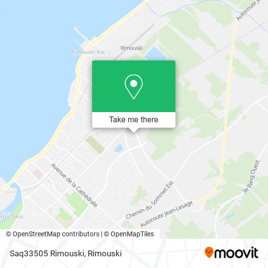 Saq33505 Rimouski map