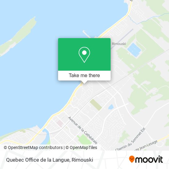 Quebec Office de la Langue map
