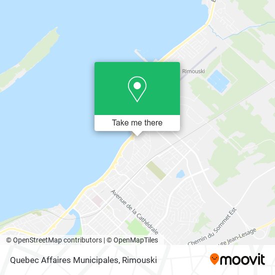 Quebec Affaires Municipales map