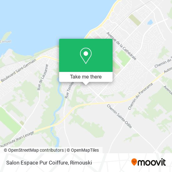 Salon Espace Pur Coiffure plan