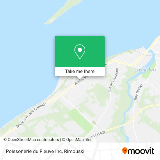 Poissonerie du Fleuve Inc map