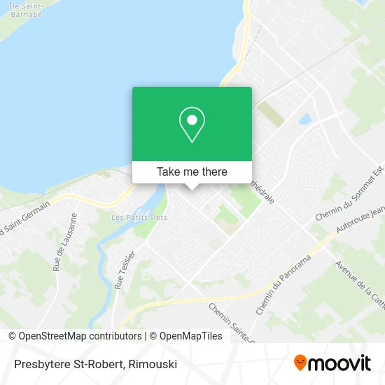 Presbytere St-Robert map