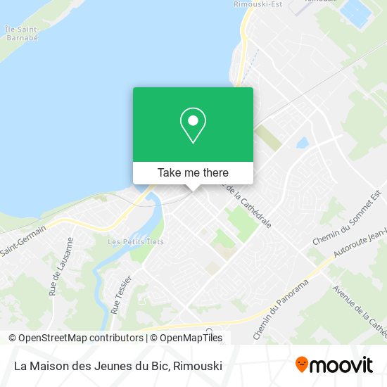La Maison des Jeunes du Bic plan