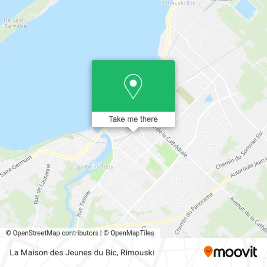 La Maison des Jeunes du Bic map