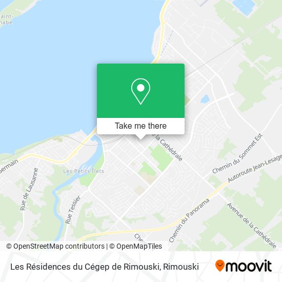 Les Résidences du Cégep de Rimouski map
