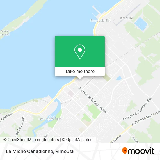 La Miche Canadienne map