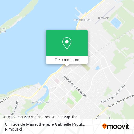 Clinique de Massothérapie Gabrielle Proulx map
