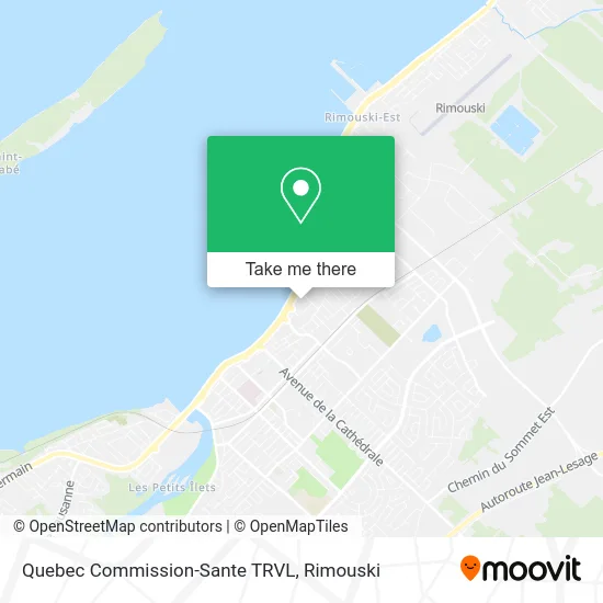 Quebec Commission-Sante TRVL map