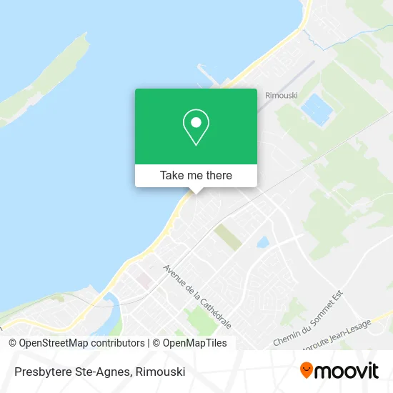 Presbytere Ste-Agnes map