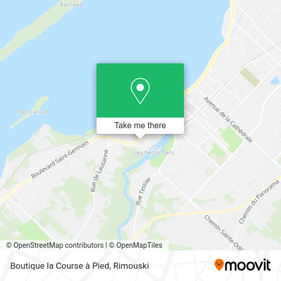 Boutique la Course à Pied map