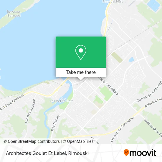 Architectes Goulet Et Lebel map