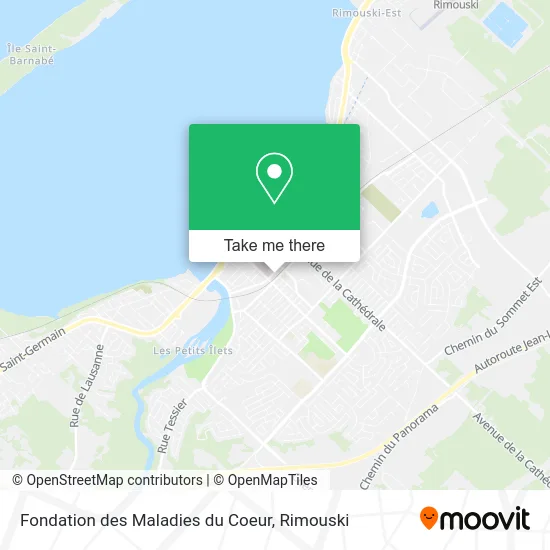 Fondation des Maladies du Coeur map