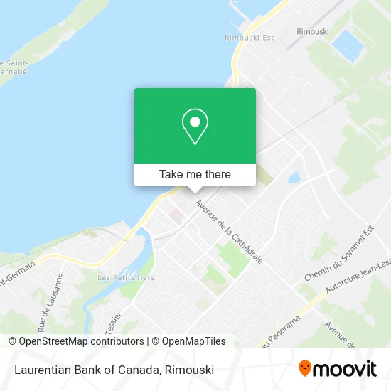 Laurentian Bank of Canada map