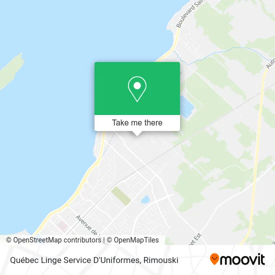 Québec Linge Service D'Uniformes map