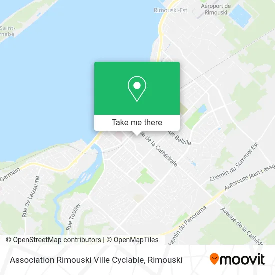 Association Rimouski Ville Cyclable map
