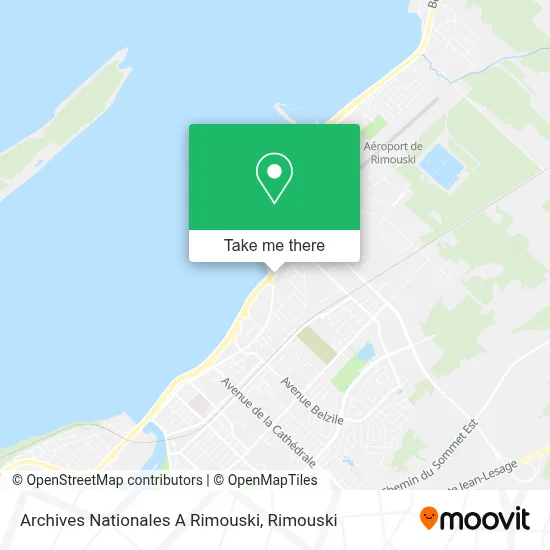 Archives Nationales A Rimouski map