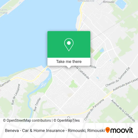 Beneva - Car & Home Insurance - Rimouski map
