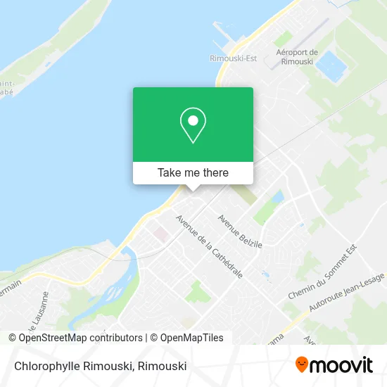Chlorophylle Rimouski map