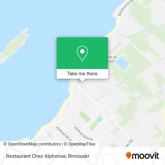 Restaurant Chez Alphonse map