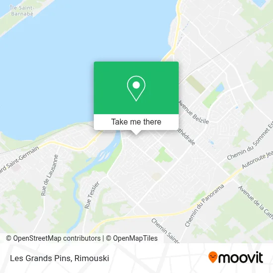Les Grands Pins map