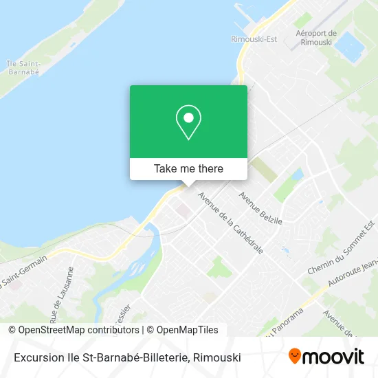 Excursion Ile St-Barnabé-Billeterie map