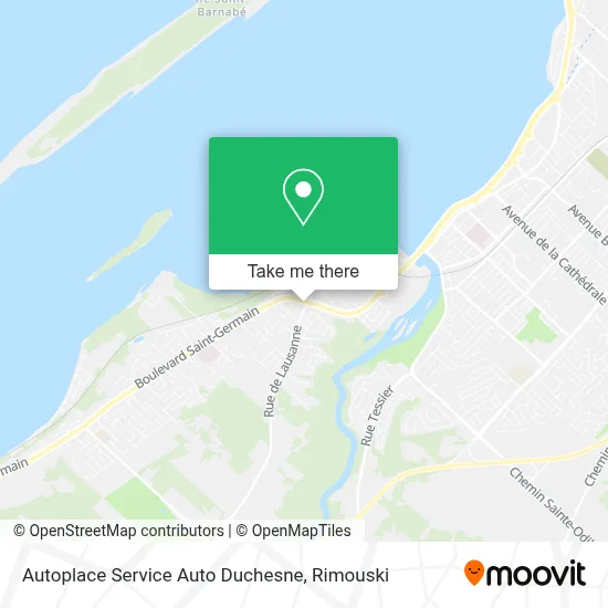 Autoplace Service Auto Duchesne map