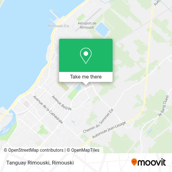 Tanguay Rimouski map