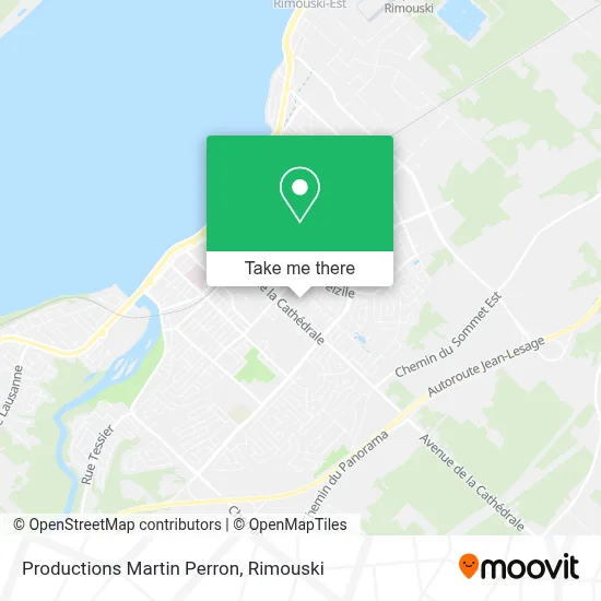 Productions Martin Perron map